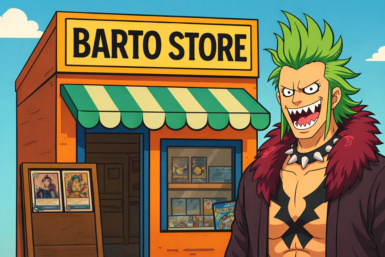 Fachada ilustrada de Barto Store